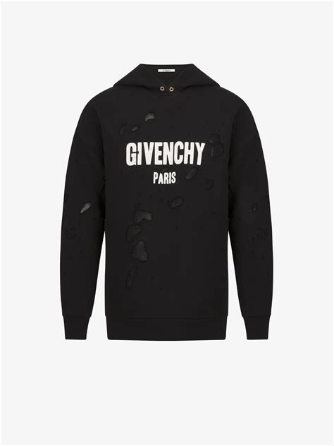 givenchy hoodie ripped red|givenchy paris sleeveless hoodie.